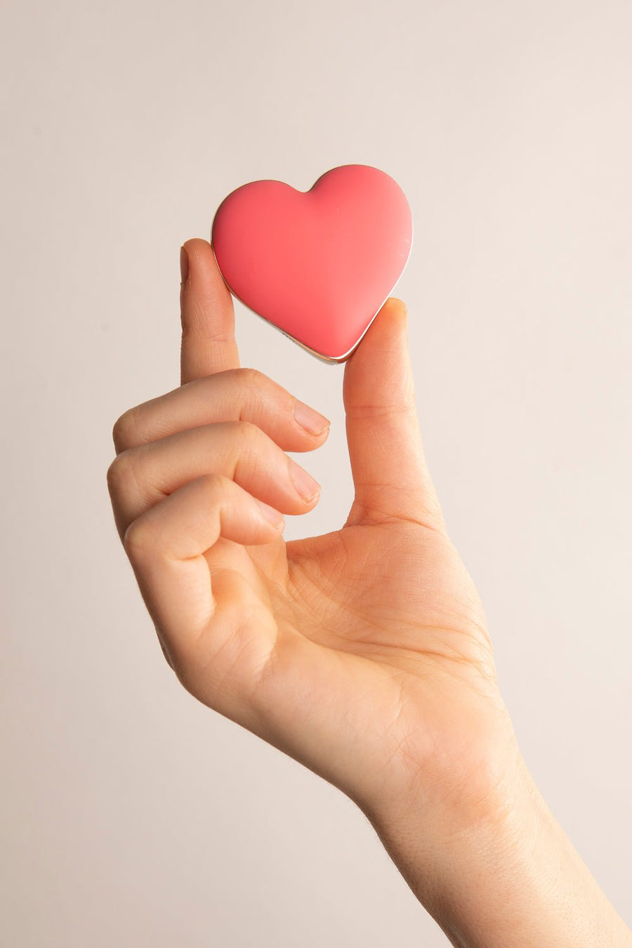LAY-ON Heart Vibratore in Silicone Rosa